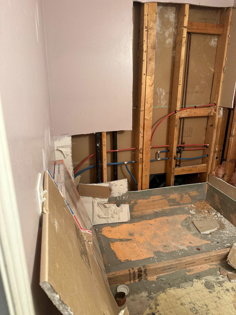 Ladner Bathroom Reno Poly B Replacement | Delta – Case Study #394 82 delta renovation poly b replacement 83
