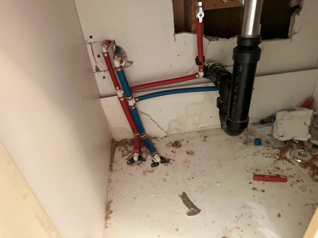 Ladner Bathroom Reno Poly B Replacement | Delta – Case Study #394 85 delta renovation poly b replacement 86